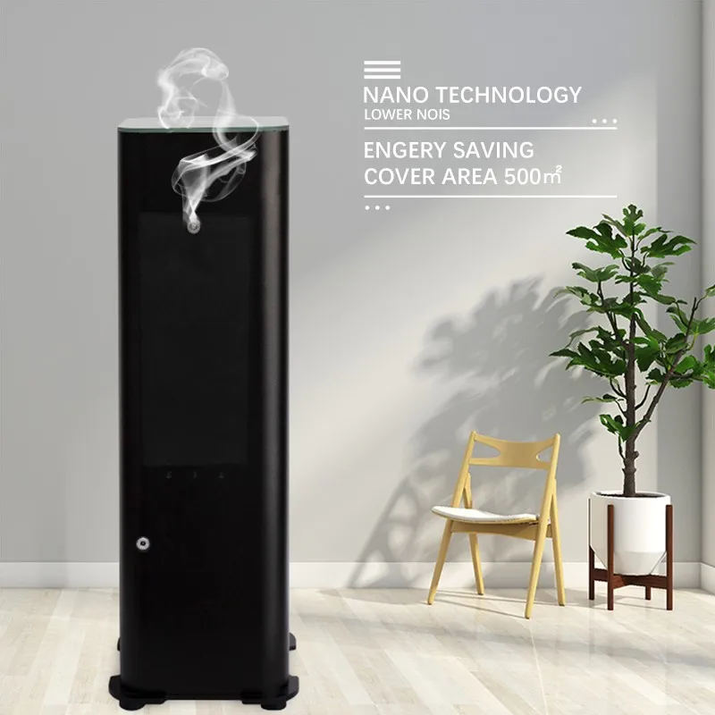 Metal Design Built In Fan Air Aroma Diffuser Machine Large Room Electric Essential Oil Diffuser For Hotel Commercial