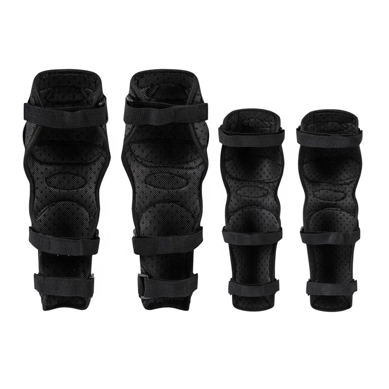 Hot Sale Protective Gear Set 4 Pieces Stainless Steel Knee and Elbow Pads for Motorcycling Wholesale NEOPRENE & EVA Materials