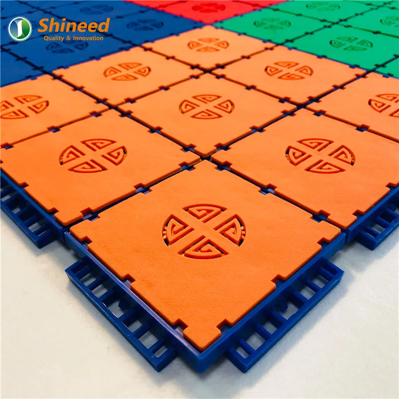 High Duty Plastic PP Sports Flooring Tile For Basketball Court Flooring Material Kids Playground Floor Kindergarten