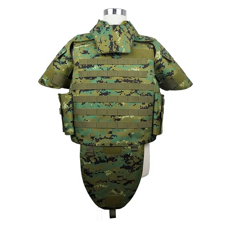Outdoor Full Molle System Camo Armored Vest Quick Release 1000d Camouflage Full Protective Tactical Vest With Plate