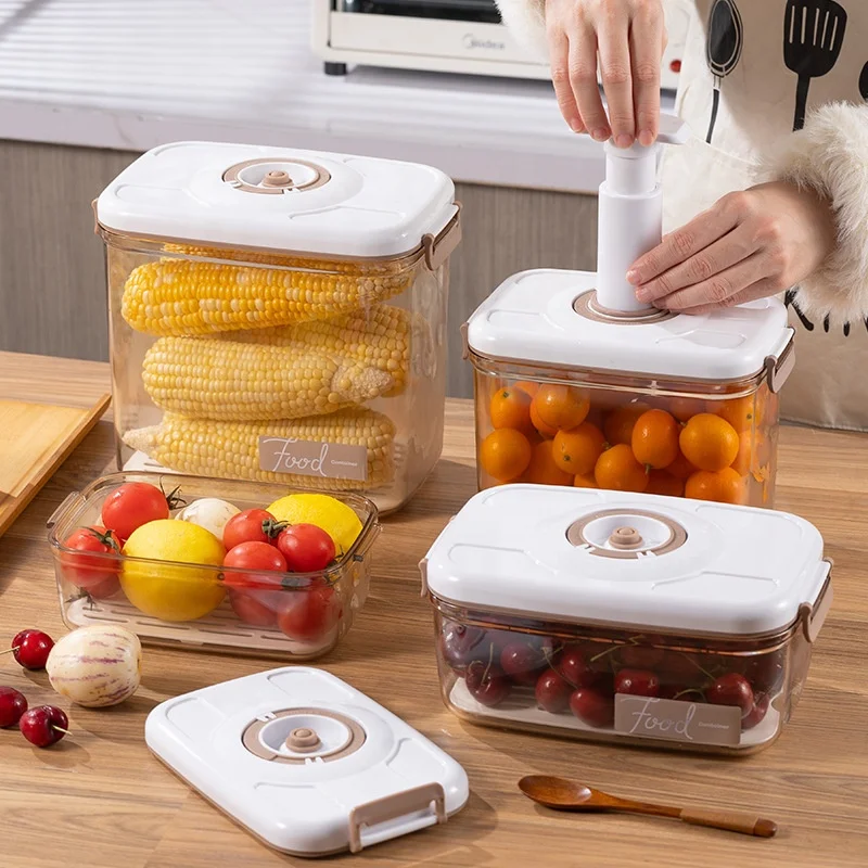 Вакуумный герметичный контейнер для хранения пищевых продуктов ресторанов пластиковый упаковки