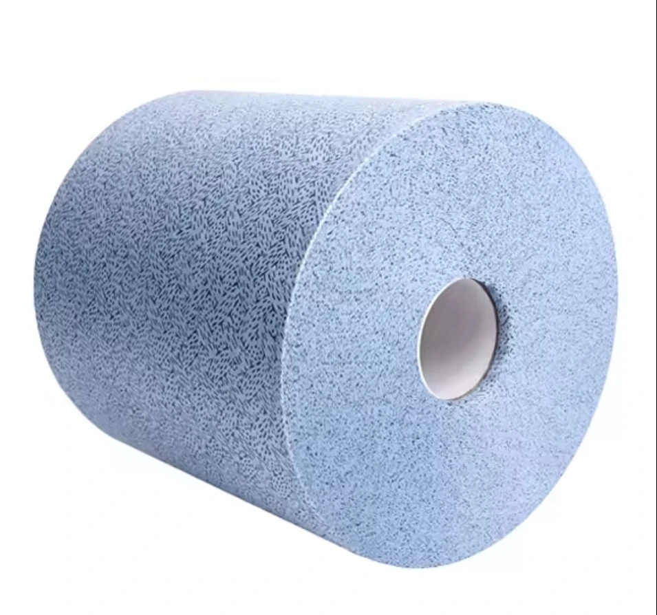100% Polypropylene Cars machine Oil absorbent lint free blue Cleaning Cloth  Nonwoven Industrial Wiping Cloth  Heavy Duty Wipes