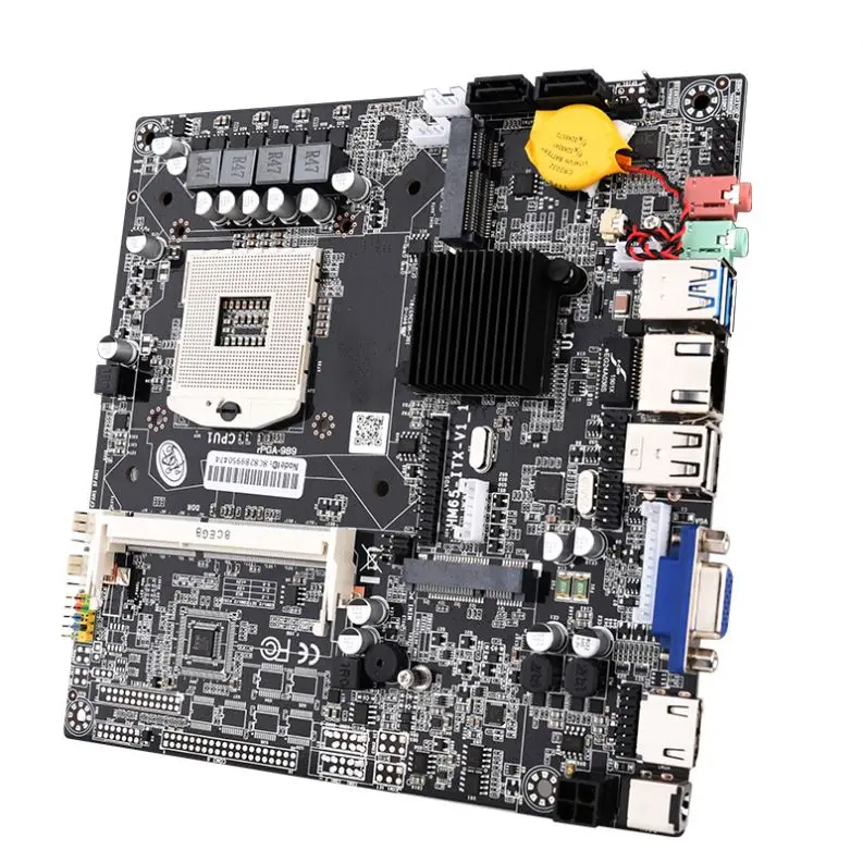 Быстрая доставка с завода материнская плата HM65 DDR3 и mini SATA3 поддержкой Wi-Fi PGA 988