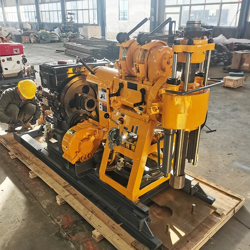 Underground Hydraulic Borehole Water Well Drilling Machine 130m 180m 200m Deep Geological Prospecting Core Sampling Drilling Rig