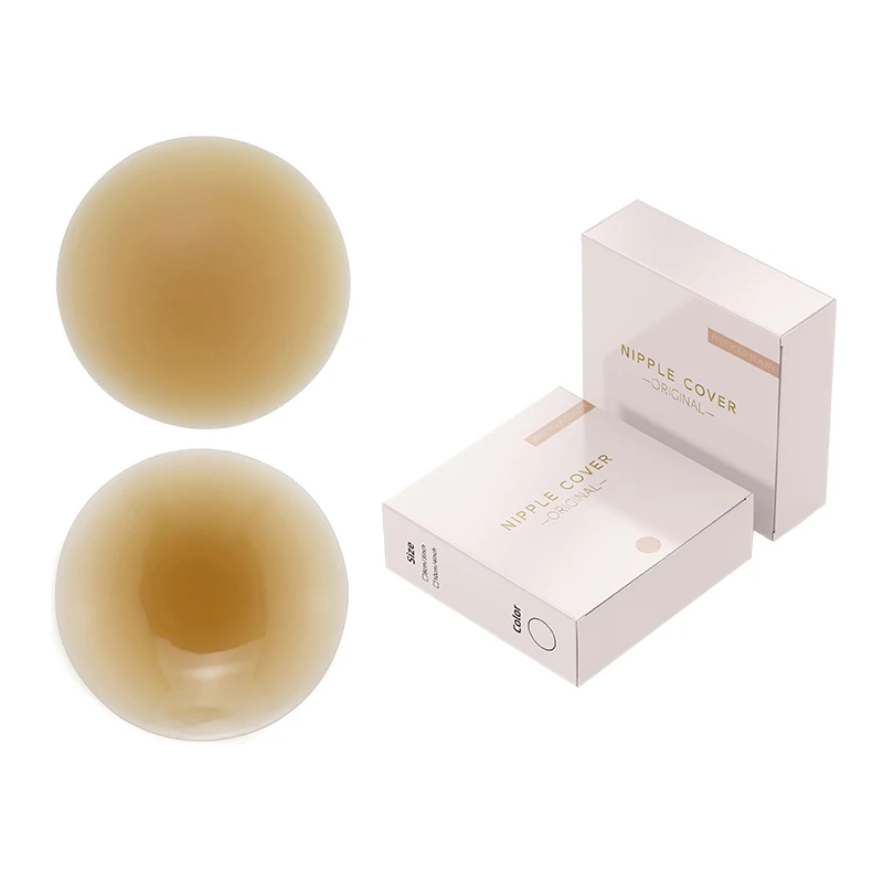 INVISFEEL Long-lasting Non-slip Medical Grade Silicone cakes Nipple Sticker Push-on Silicone matte Nipple Cover