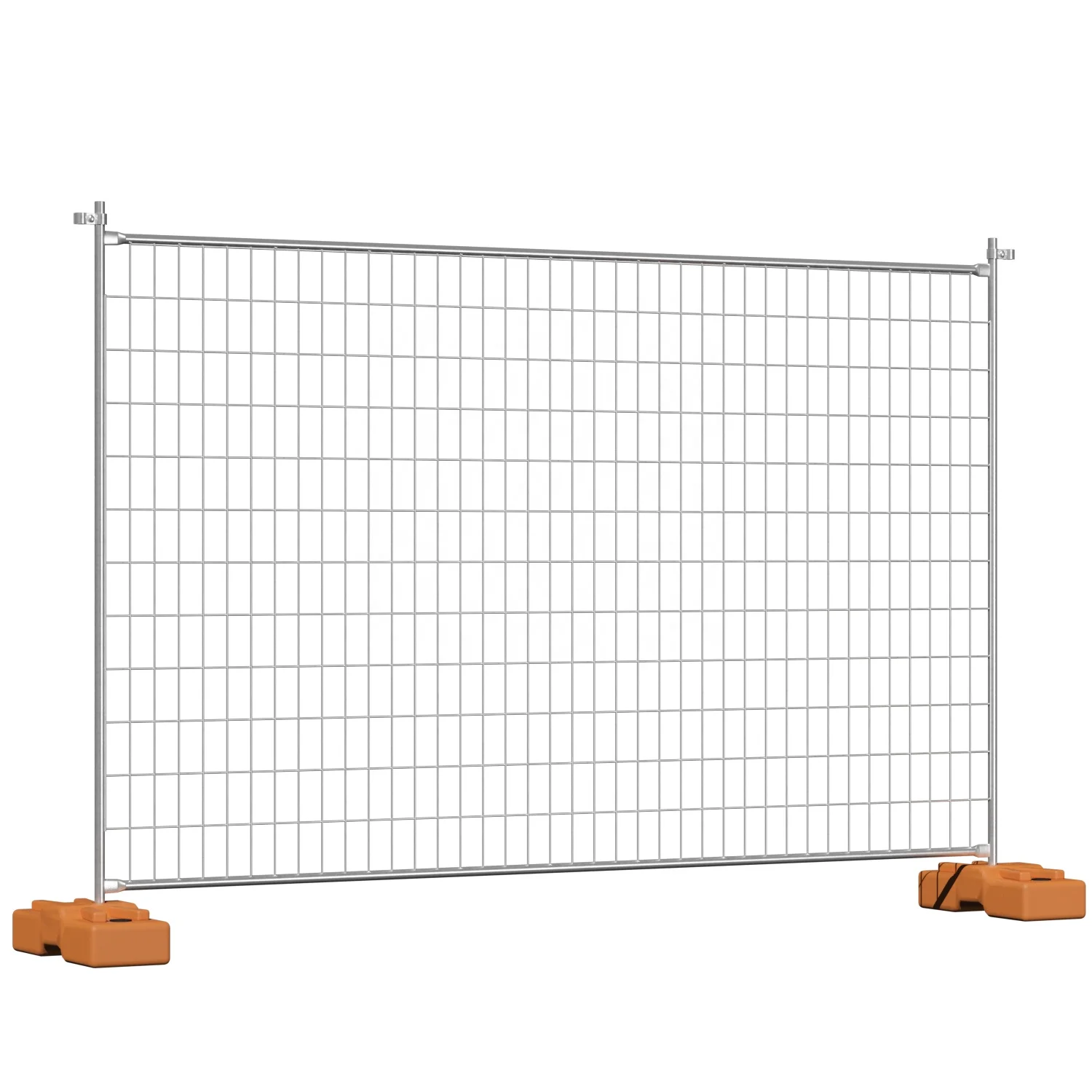Galvanized Movable Temporary Construction Fence with Anti-UV Plastic Bases