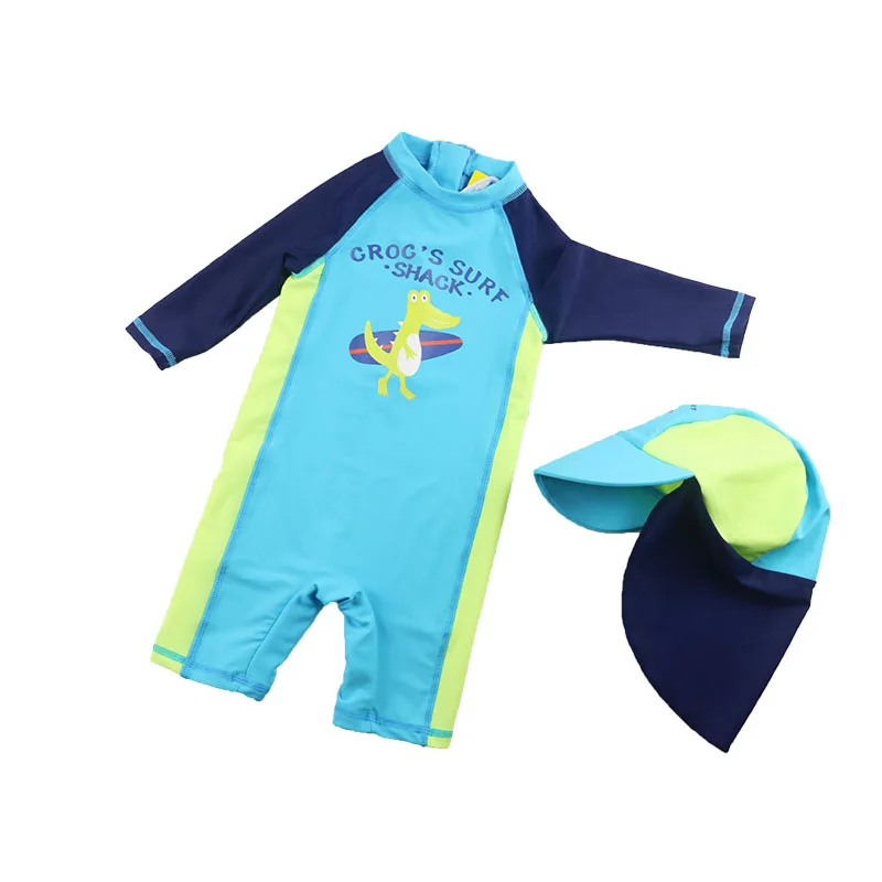 Hot Boys Swimming Suit 2021 Dinosaur Uv Infant Swimwear Kid One Piece Swimming Suit Toddler Baby Swimsuit Kids Swimwear For Boys