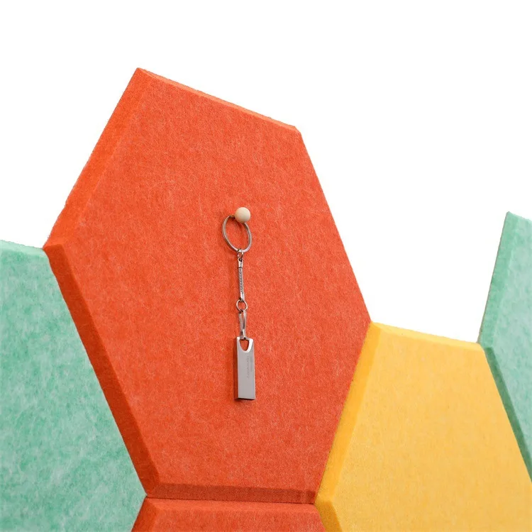 2019 HOT Foam Wall Decorative Tiles Hexagon Felt Board Tiles Felt Pin Board Self Adhesive Bulletin Memo Photo notice Cork Boards