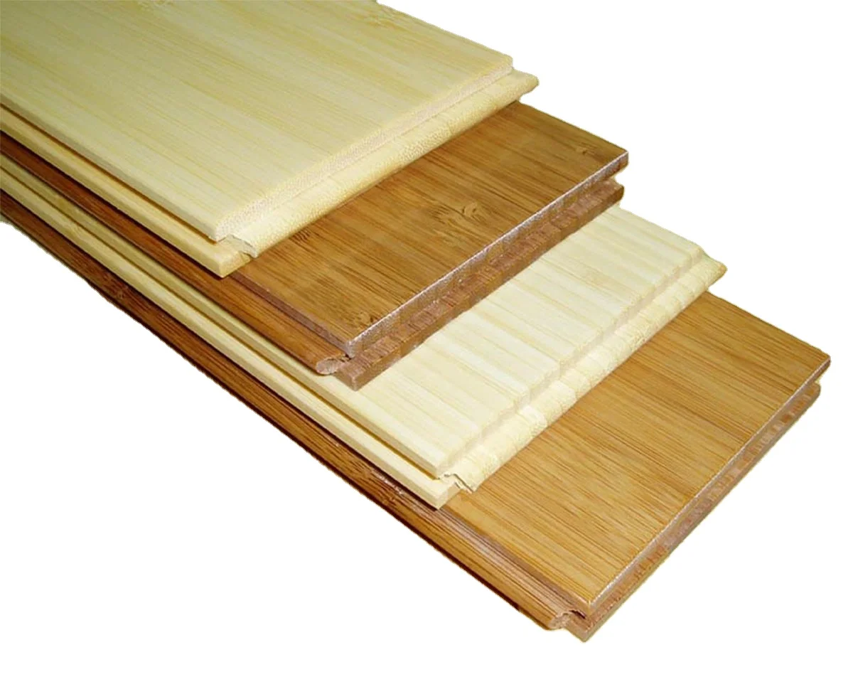 Eco-Friendly Indoor Carbonized Bamboo Flooring Flat Pressure Stylish Home Decor