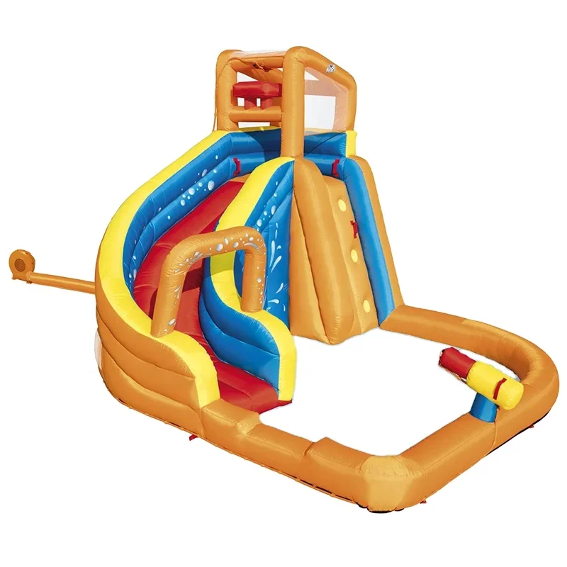 Bestway 53301 inflatable amusement water park with slide for kids