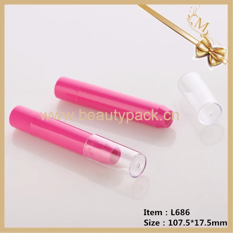 Best Price Pink Crayon Custom Empty  Twist Pen Lipstick Plastic Lipstick Pen Tube