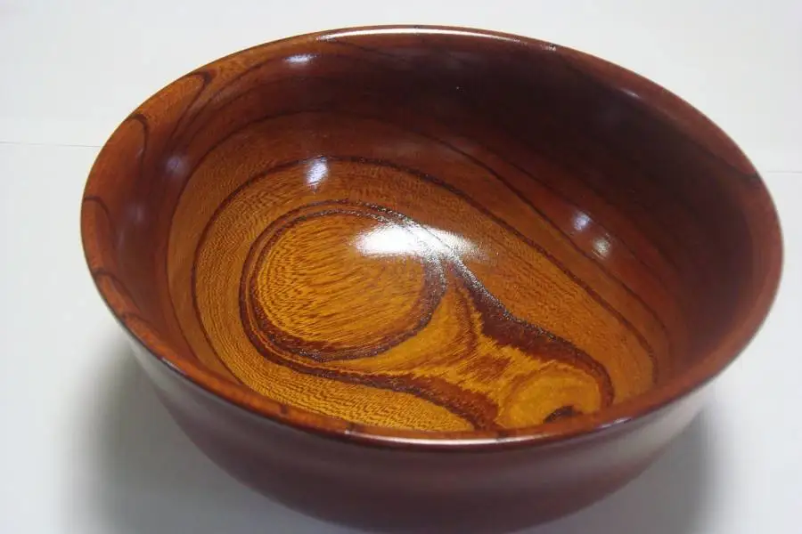 Natural wood grain zelkova wood lacquerware vase handicraft