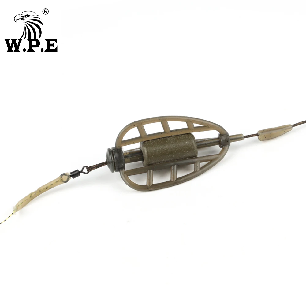 W.P.E 1 шт. приспособление для ловли карпа фидер 40-80 г волос европейская рыболовная группа крючок снасти