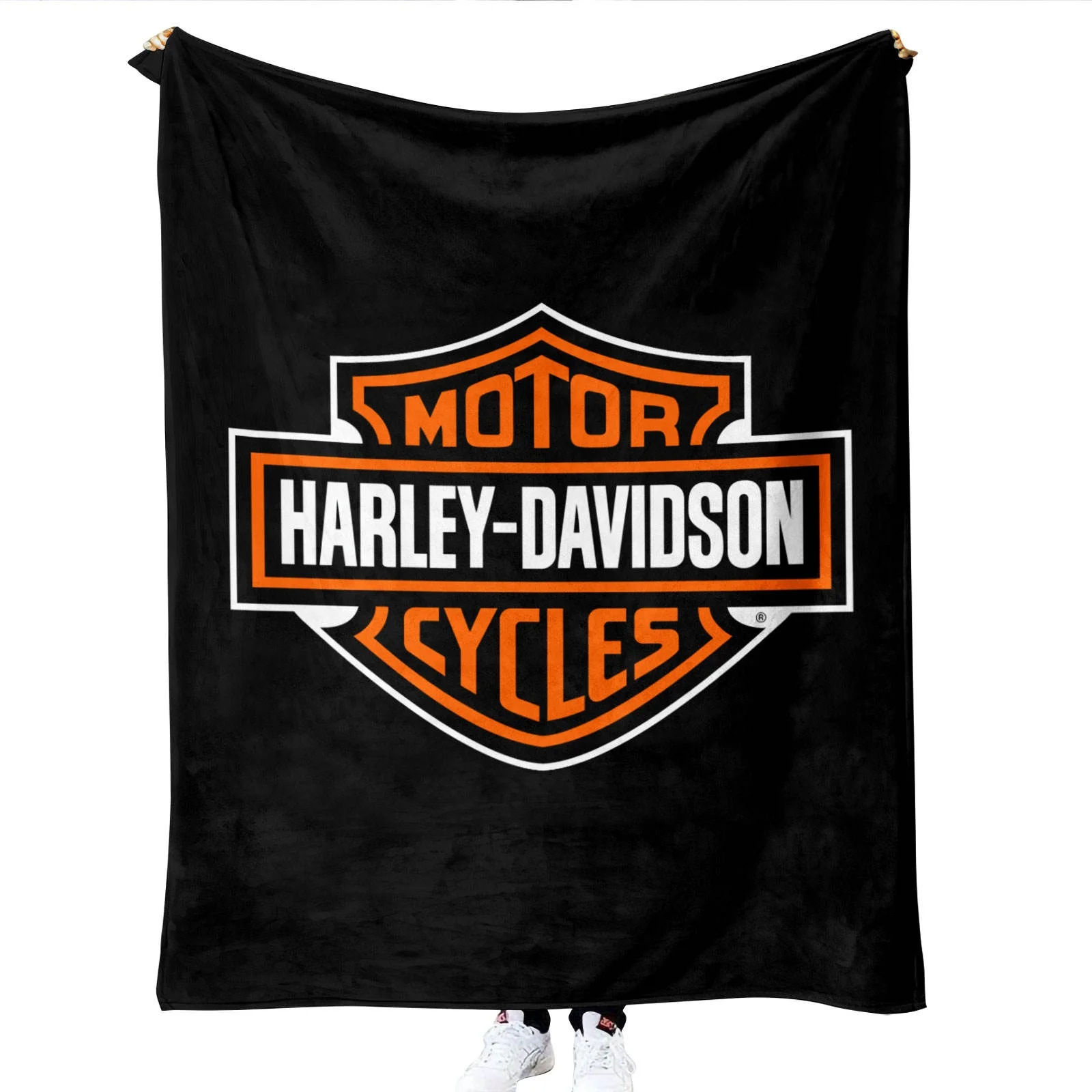 2023 Newest hot selling wholesale high quality customized harley davidson motorcycle style famous brand luxury designer blanket