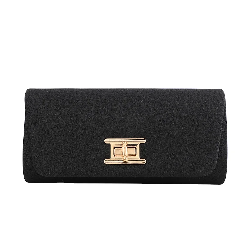 Темперамент: элегантная однотонная сумка на цепочке для вечеринки помады воздушной подушки хранения с магнитной застежкой квадратная