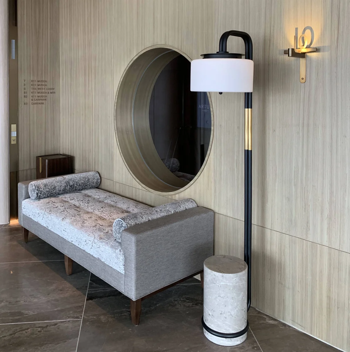 MA-K129 Fabric  Bench With Solid Wood Base  Bench Sofa