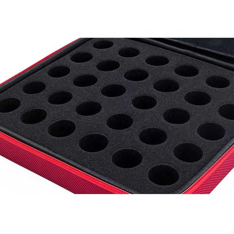 ISO BSCI OEM customized design luxury and portable essential oil carry case large capacity carrying eva essential oil case