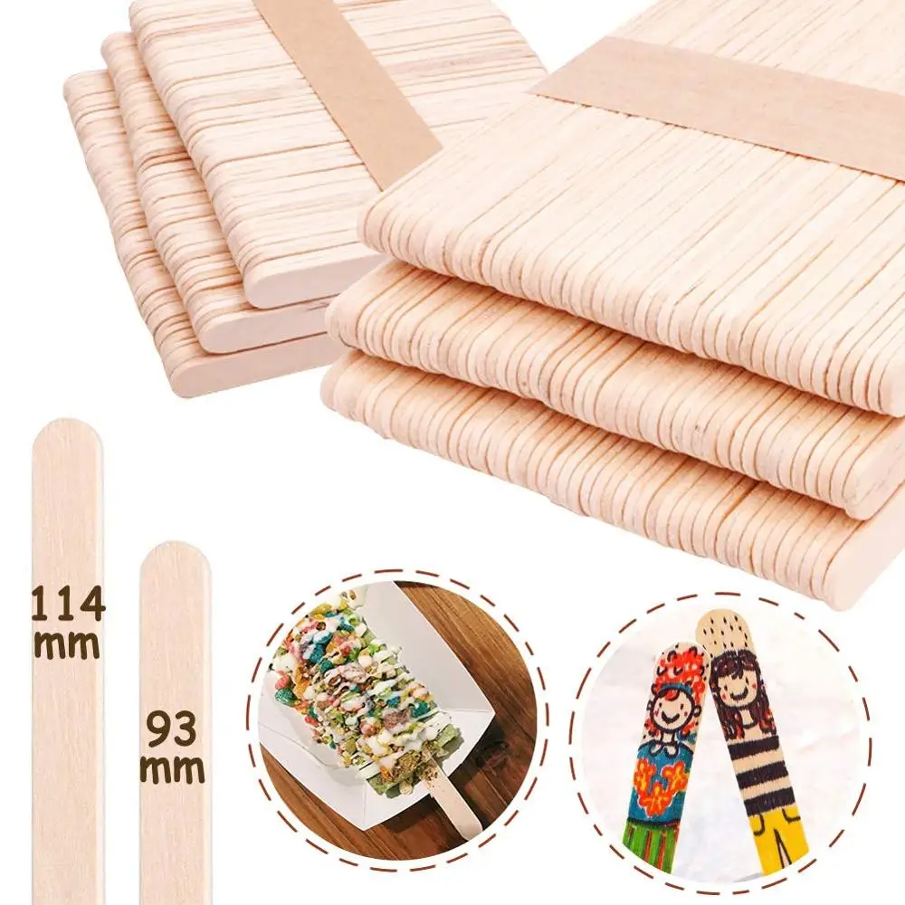 High quality biodegradable colored wood bamboo ice cream stick