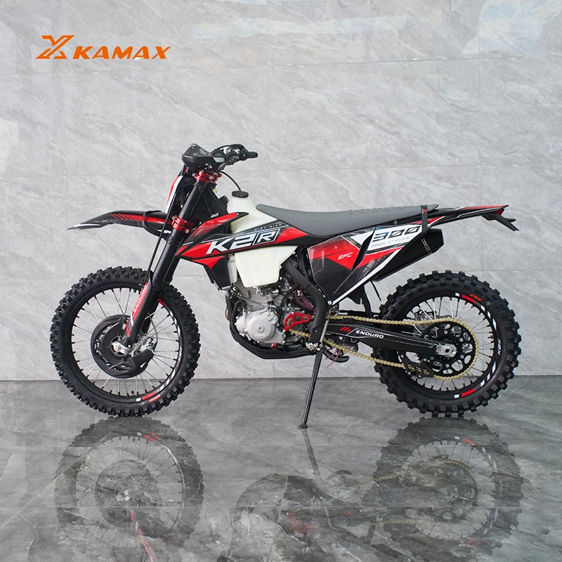 KAMAX 300NC Enduro 300cc dirt bike 4 Stroke Water Cooling Gas Dirt Bikes 300cc motor cross