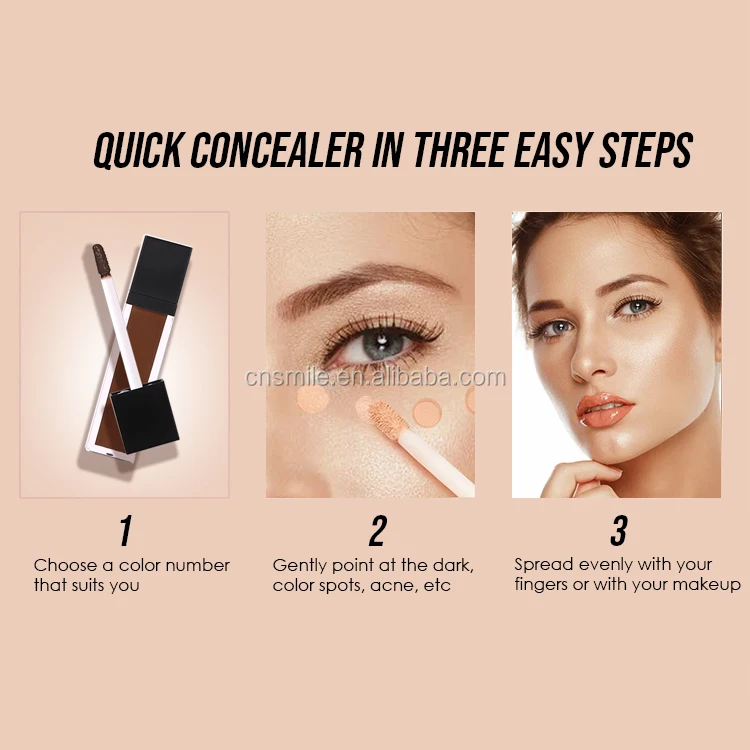 Wholesale high quality your own brand waterproof face makeup cosmetics private label concealer