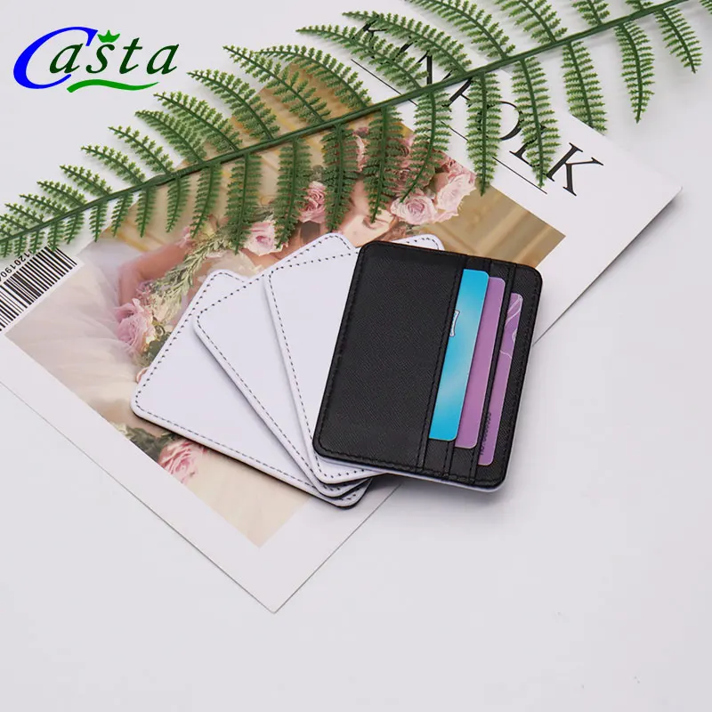 Designer Factory Direct Custom Sublimation PU Leather Business Card Holder Wholesale Plain Pattern
