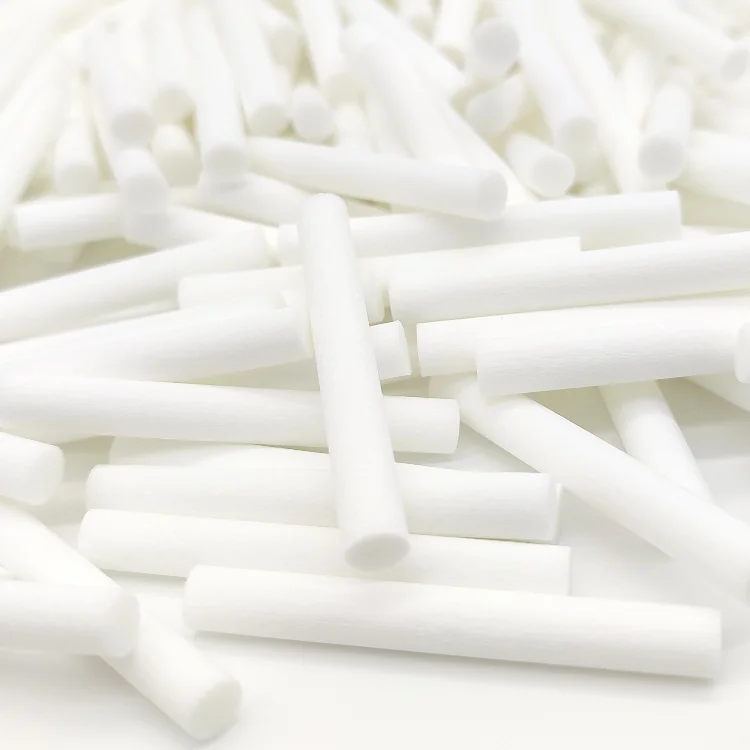 Custom Size Round Shape Fiber Diffuser Stick Humidifier White Fiber Wick Cotton Stick
