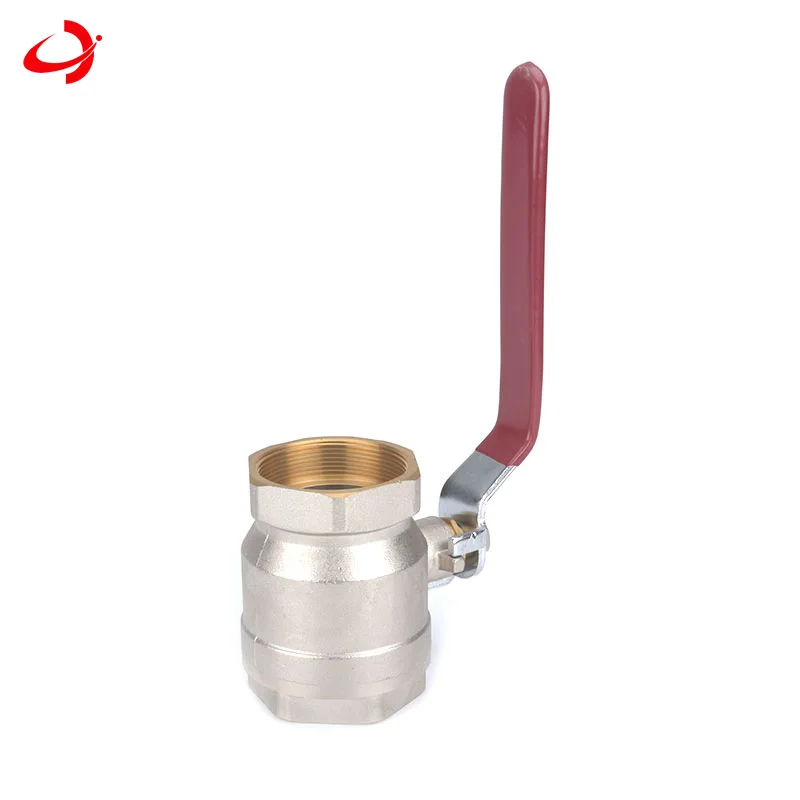 JD-4010 zhejiang алюминиевый латунный сварной шаровой кран с красной ручкой