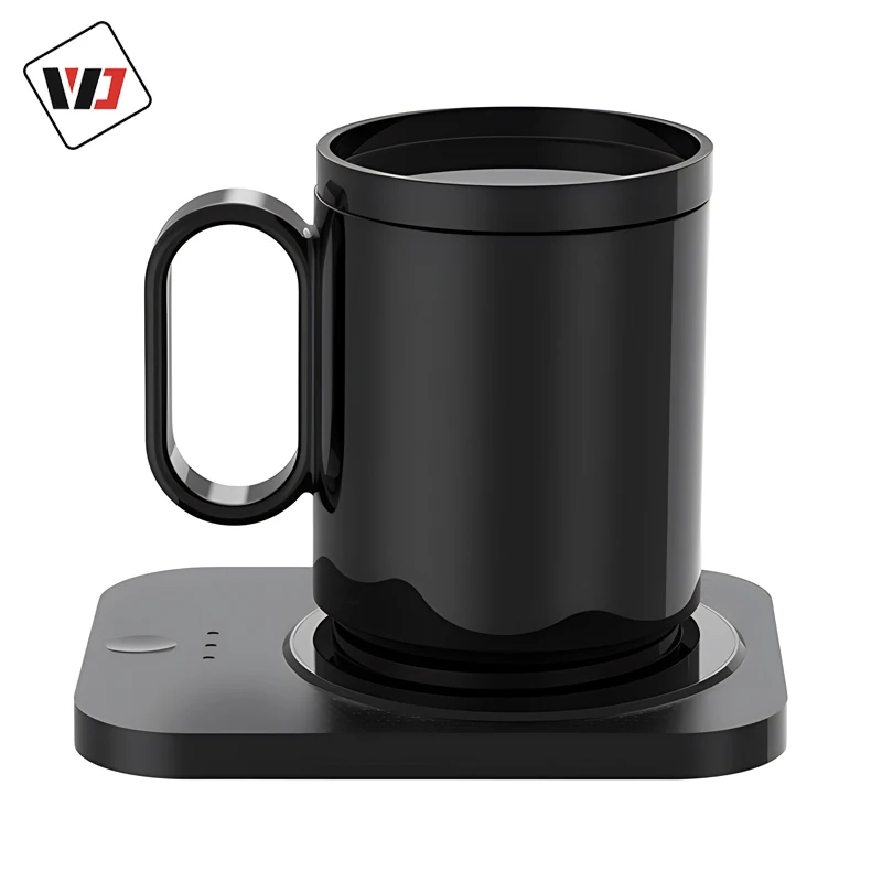 2 в 1 Usb новый стиль беспроводной нагревательный стакан 55 градусов контроль температуры кофе кружка теплее с беспроводным зарядным устройством для подарка