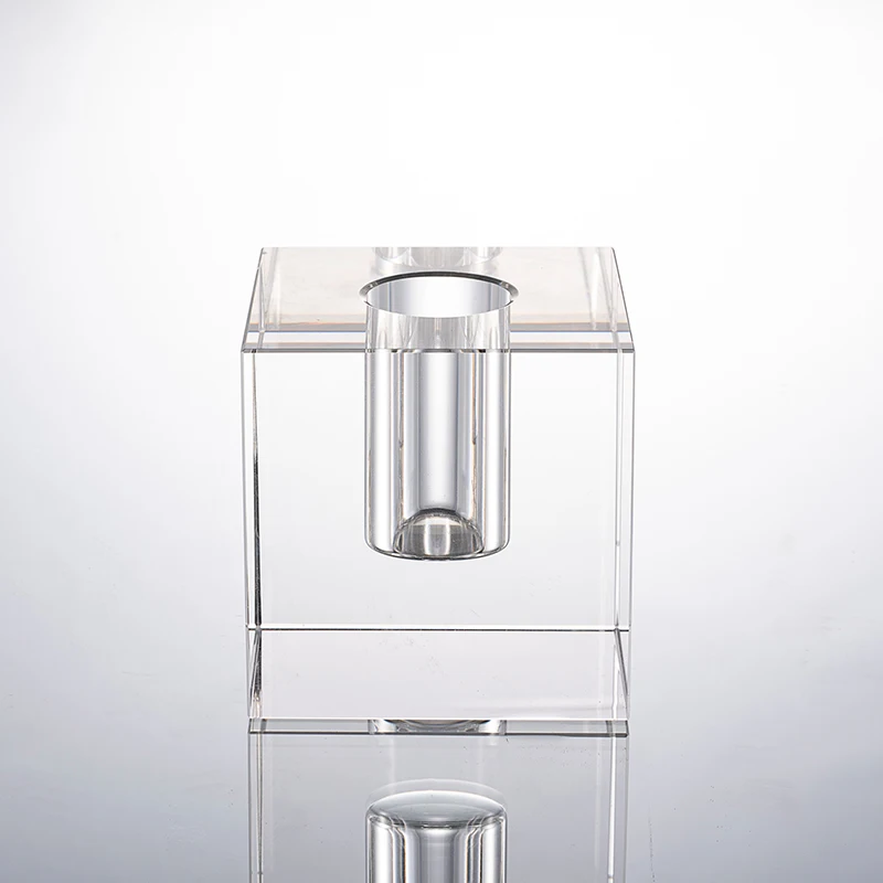 Высококачественная квадратная Современная ваза из хрустального стекла K9 для цветов для дома, комнаты, свадьбы, офиса, гостиницы, Декор