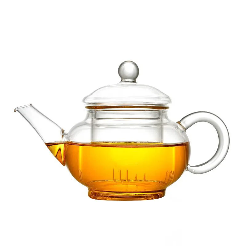 250ML Stovetop Safe Blooming and Loose Leaf Tea Maker Heat Resistant Glass Teapot with Infuser