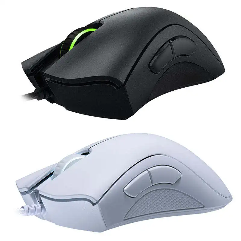 In Stock Razer Deathadder Essential 6400 DPI Optical Usb Silent RGB Laptop Pc Mous Ergonomic Gamer Wired Computer Gaming Mouse