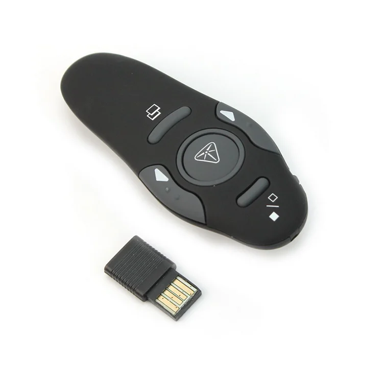 
Wholesale Professional Wireless Presentation Presenter Mouse USB 2.4G 5mw Red 650nm PPT Controller Projector Laser Pen Pointer 