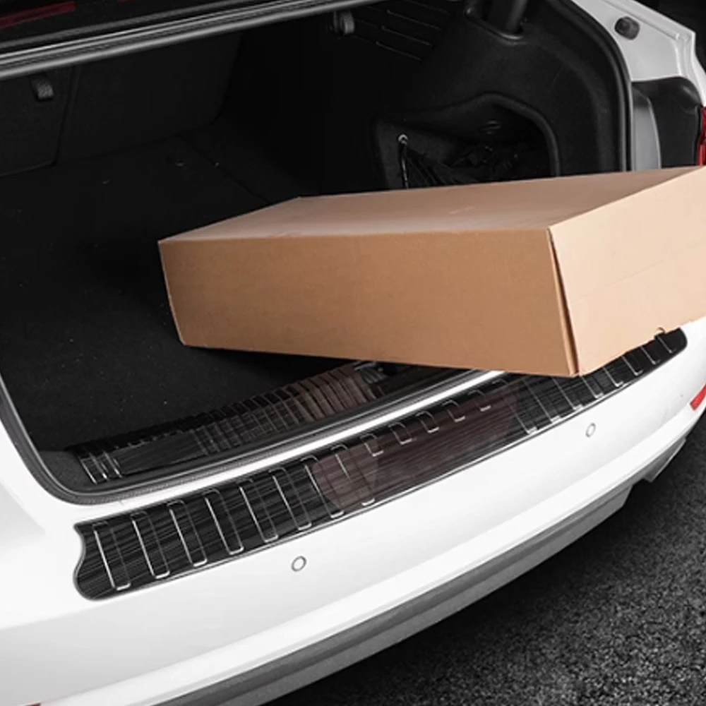 Trunk Bumper for Toyota RAV4 XA50 2019-2024 Car Accessories Stainless Rear Fender Protector Sill Pad Cover Sticker Decoration