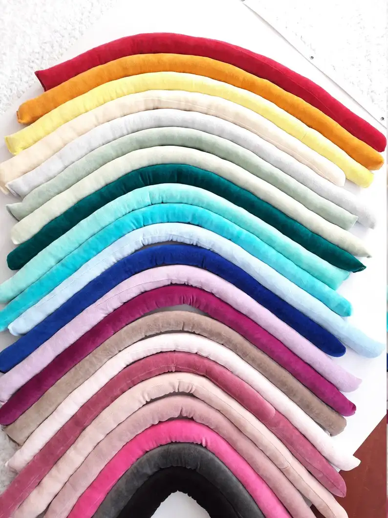 Snoozzz 2021 Knot crib protector bumper 6 4 2 braided baby bed bumper for crib