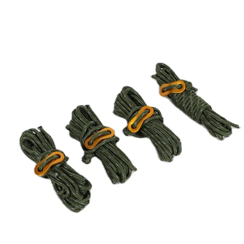 Reflective Camping Guylines High Strength Tent Parachute Cord Wind Rope for Tent
