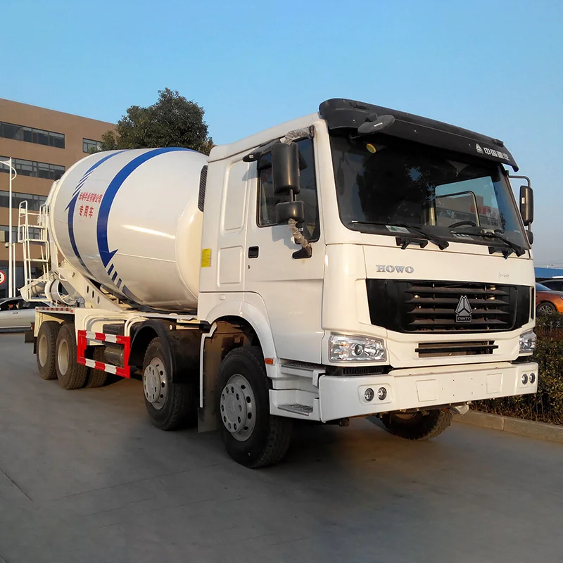 Second-hand HOWO cement mixing truck in excellent condition at a low price