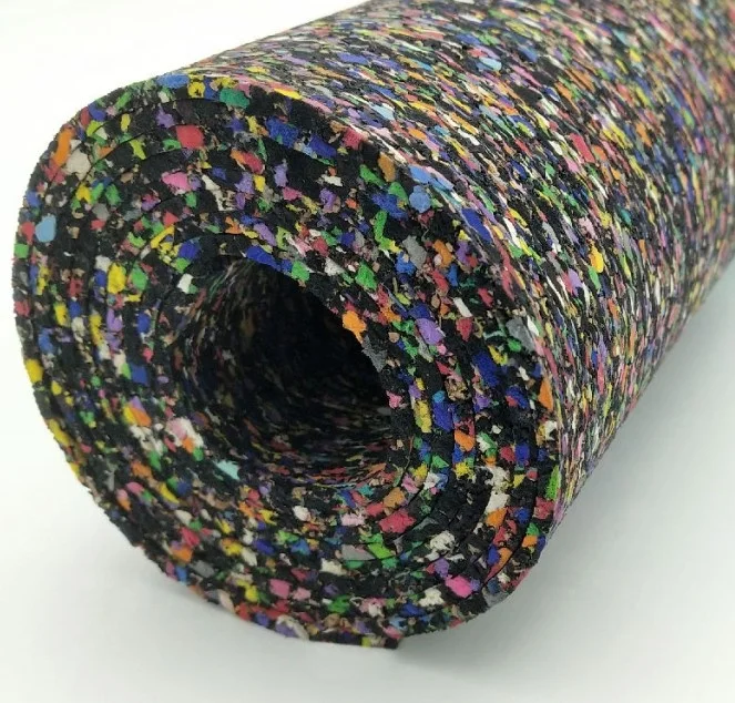 Sound Proof rubber Flooring Underlayment Shock absorbing Underlay Mats