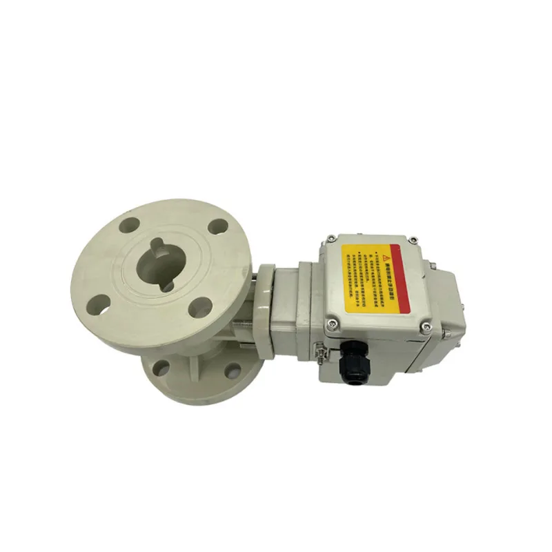 ANSI class150 2 way PVC UPVC PPH flanged electric Motorized ball valve