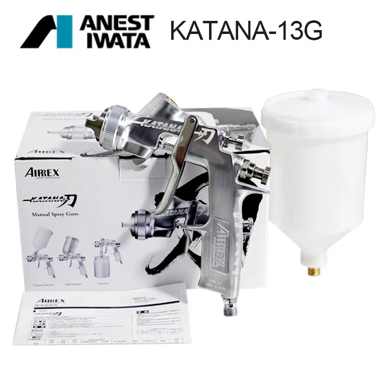 Iwatas KATANA Spray Gun 1.3/1.5mm Nozzle,Center Cup Gravity Suction Paint Sprayers,Mini Nozzle Air Painting Gun Paint Guns