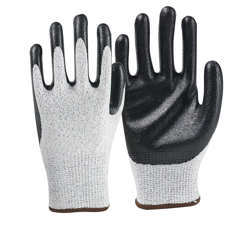 Korea Market Micro Foam Nitrile Gloves Latex Gloves Spandex and nylon Knit Work  Gloves