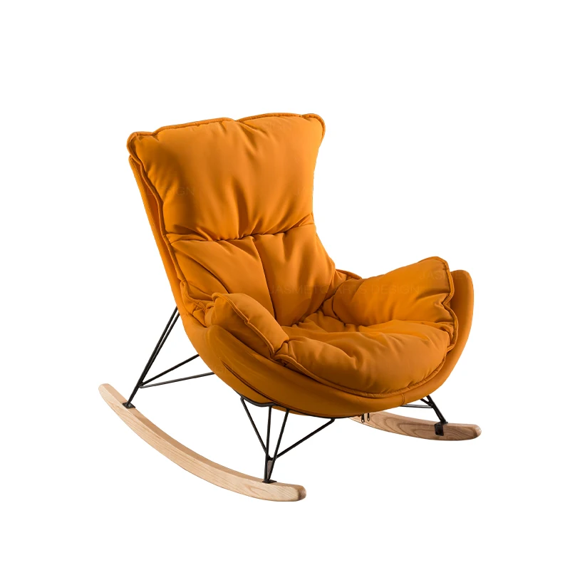 Hot Sales European Style Wooden Sitting Living Room Relax High Quality Modern Rocking Chair Factory