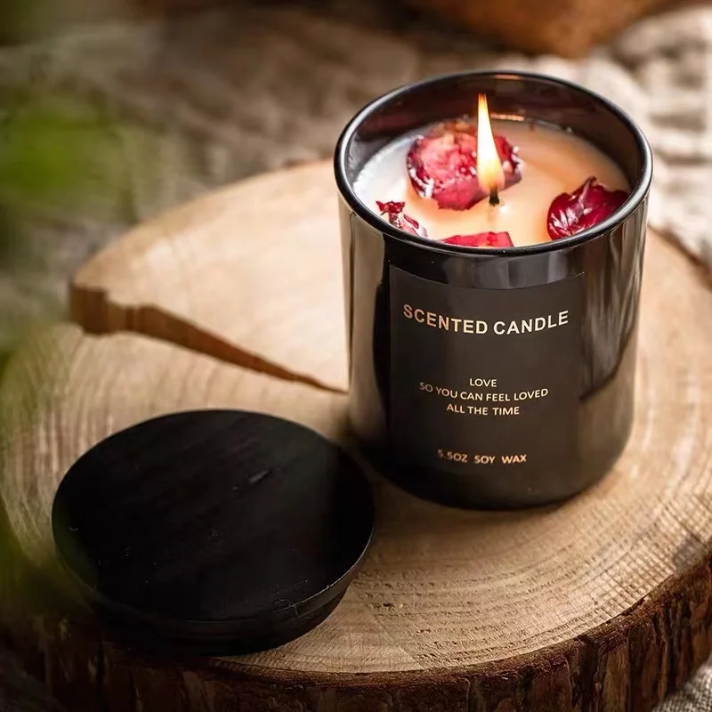 In Bulk Factory Price 4Oz 8Oz 10Oz 12Oz 230Ml 320Ml Empty Unique Luxury Home Decor Glass Candle Jars Containers With Gift Boxs