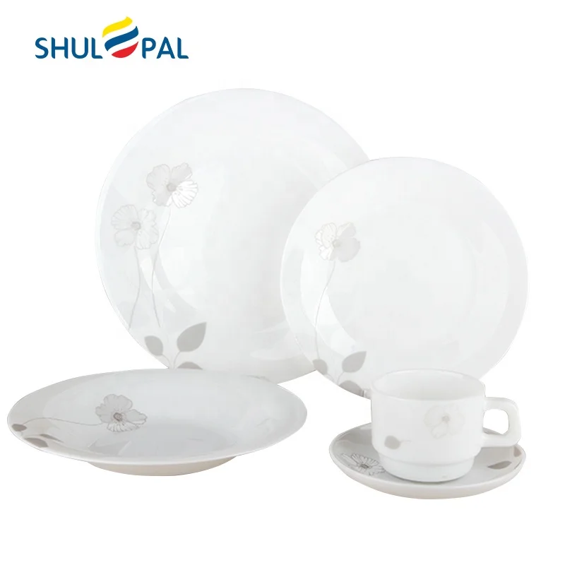 20PCS arcopal opal glass tableware set