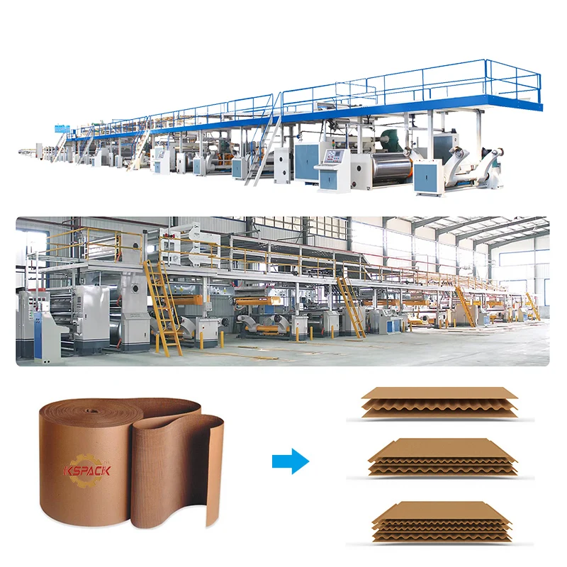 High Quality Corrugated Carton Production Line Automatic Corrugated Cardboard Making Machine