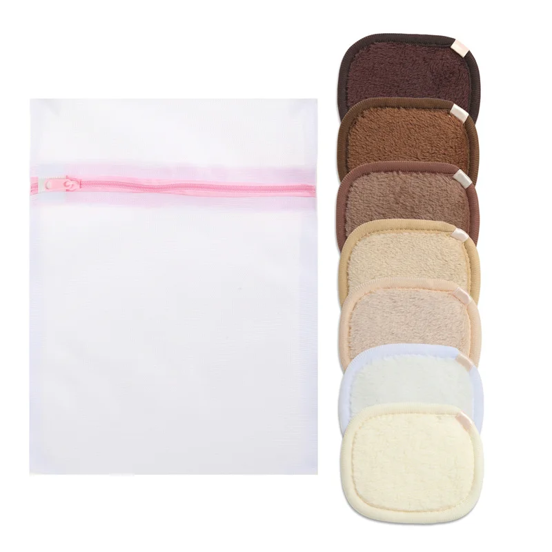 High Quality Dual-sided Low-pile Microfiber Soft Lint-free Hypoallergenic Antibacterial Luxury Eco-friendly Makeup Removal Cloth