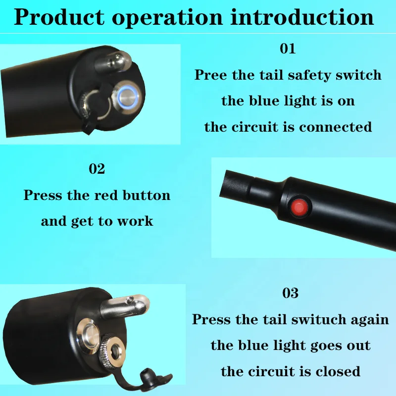 Popular Hot Sale 78cm Aluminium Alloy Animal Husbandry Sheep cow Pig Farming Abattoir Breeding Equipment Pig Driver Handle