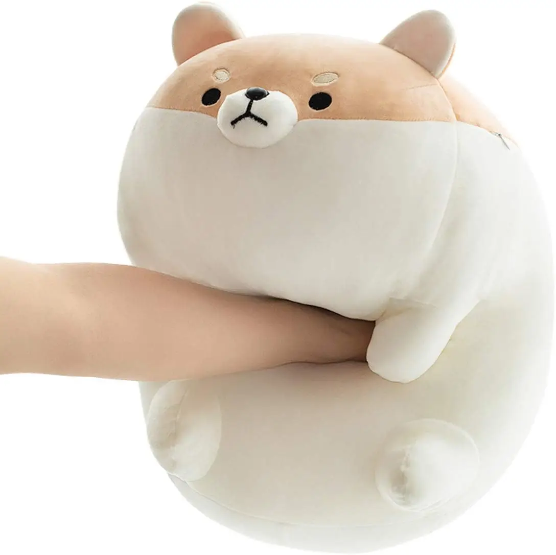 Auspicious Shiba Inu Stuffed Cotton Animal Plush Cute Dog Pillow and Soft Toy Anime Kawaii Gifts for Boys and Girls