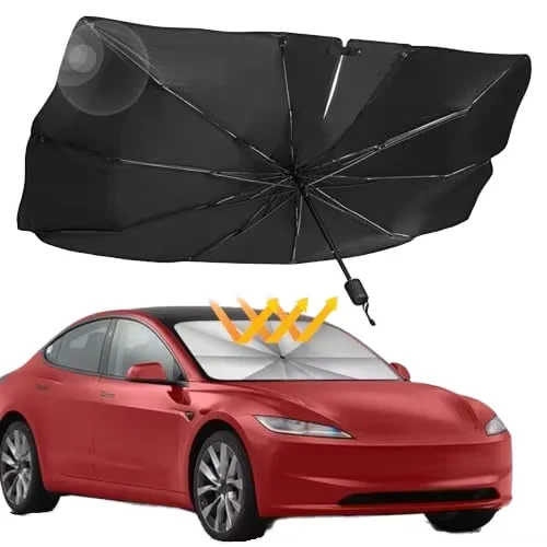Car sunshade can be customized anti-ultraviolet accessories umbrella can be folded car anti-ultraviolet umbrella