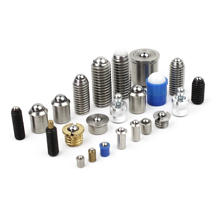 Standard Load pom ball spring plunger plastic & pom gn614 press fit spring loaded ball plungers from china factory