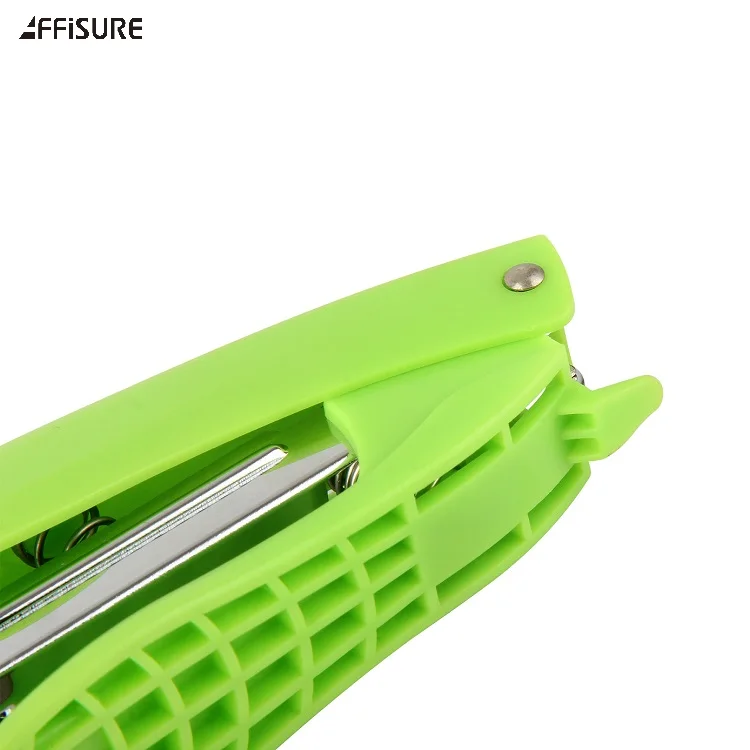 Распродажа, зеленый пластиковый ручной бумажный степлер AFFISURE
